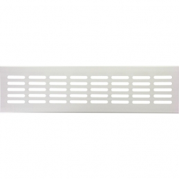 Grille de ventilation à encastrer - métal - 300 x 80 x 9.5 mm - Aluminium - DMO