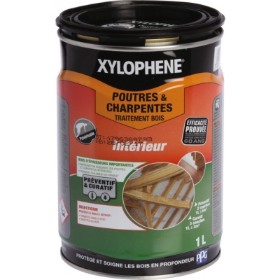 Traitement Poutres et charpentes - Préventif et curatif - 1 L - XYLOPHENE 