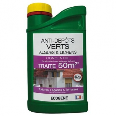 Anti dépôts verts concentré - 50 m² - 1 L - ECOGENE