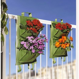 Jardin vertical - 4 poches - Vert - Lot de 2 - CATRAL