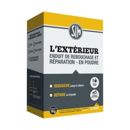 Enduit de rebouchage pour l'extérieur - Poudre - 1 Kg - SIM