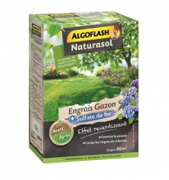 Engrais Gazon avec Sulfate de fer - 3.2 Kg - ALGOFLASH