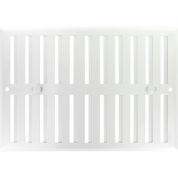 Grille de ventilation obturable - métal - 240 x 165 mm - Aluminium - DMO