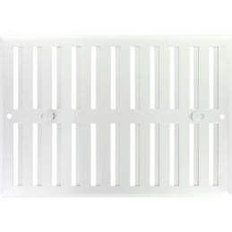 Grille de ventilation obturable - métal - 240 x 165 mm - Aluminium - DMO