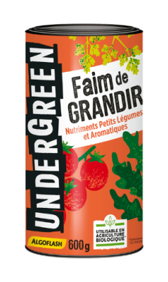 Faim de GRANDIR - Nutriments Petits Légumes et Aromatiques - 600 Grs - UNDERGREEN