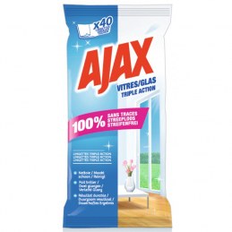 Lingettes vitres - x 40 - AJAX