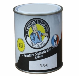 Peinture Spécial Fer - Satinée - Blanc - 0.5 L - ONIP