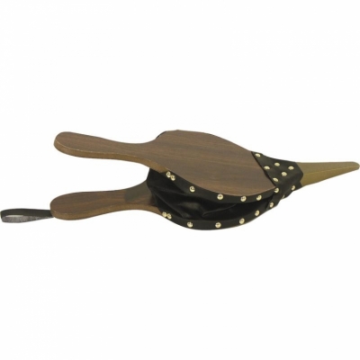 Soufflet en bois et simili cuir - 41 cm - AUBRY GASPARD