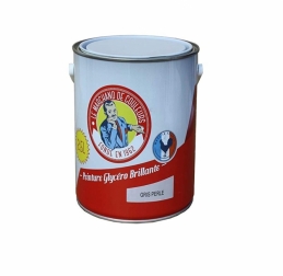 Peinture Glycéro - Bois / Métal - Brillante - Gris perle - 2.5 L - ONIP