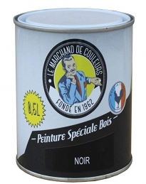 Peinture Spécial Bois - Satinée - Noir - 0.5 L - ONIP