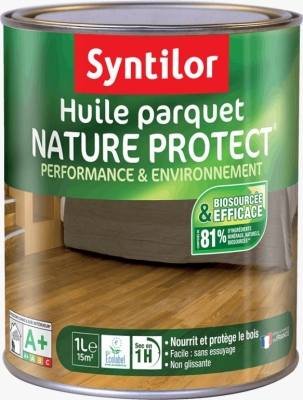 Huile pour parquet - Nature Protect - Incolore - 1 L - SYNTILOR