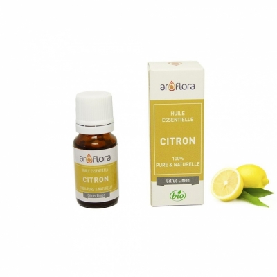 Huile essentielle BIO de Citron 100% pure et naturelle -10 ml - AROFLORA