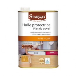 Huile protectrice plan de travail bois huilé 500ml - incolore de STARWAX