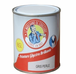Peinture Glycéro - Bois / Métal - Brillante - Gris perle - 0.5 L - ONIP