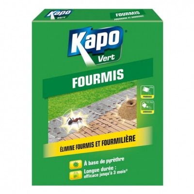 Anti-fourmis et fourmilières en granulés - Pyrètre - 200 Grs - KAPO VERT