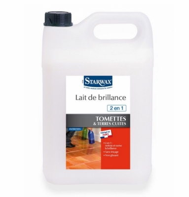 Lait de brillance pour tomettes et terres cuites - 5 L - STARWAX