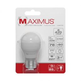 Ampoule LED bulb - E27 - 6 Watts - Maximus - DURACELL