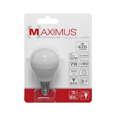 Ampoule LED bulb - E14 - 6 Watts - Maximus - DURACELL