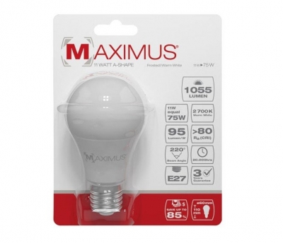 Ampoule LED bulb - E27 - 11 Watts - Maximus - DURACELL