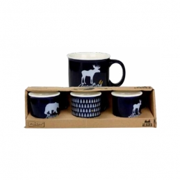 Coffret de 3 mini-mugs - Alaska - Bleu - ARD'TIME
