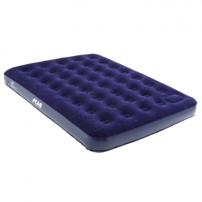 Matelas gonflable floqué - 2 places - Pompe intégrée - CAO