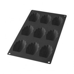 Moule gourmet 9 madeleines - silicone, noir de LÉKUÉ