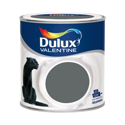 Peinture monocouche - Crème de Couleur - Satin - Anthracite - 0.5 L - DULUX VALENTINE