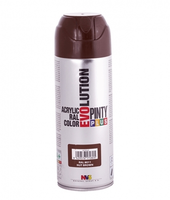 Aérosol de peinture acrylique - Brillant - Marron - Ral 8011 - 400 ml - Evolution