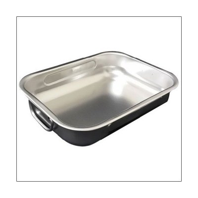 Plat à four haut - 25 x 19 cm - inox - STEEL PAN