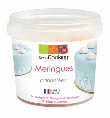 Pot de mini meringues cannelées - 40 Grs - SCRAPCOOKING