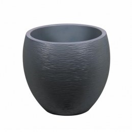 Pot en plastique - EGG Graphit - 46 L - Gris anthracite - EDA