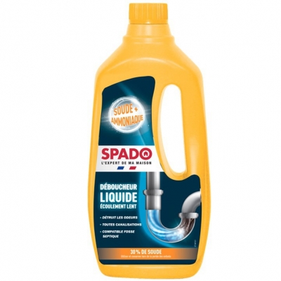 Déboucheur liquide - Écoulement lent - 1 L - SPADO