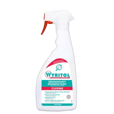 Spray désinfectant et dégraissant - Surfaces alimentaires - 750 ml - WYRITOL