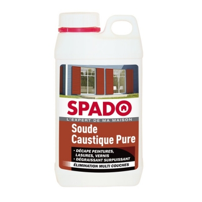 Soude caustique pure - Décapant surpuissant - 1 Kg - SPADO