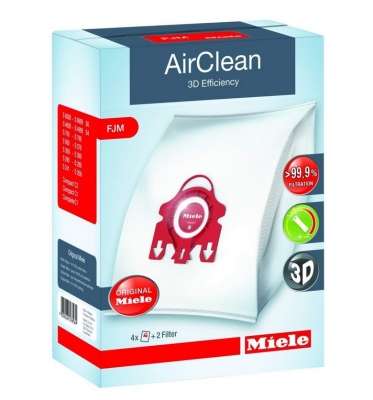 Sac aspirateur HyClean 3D Efficiency FJM - 4 sacs + 2 filtres - MIELE