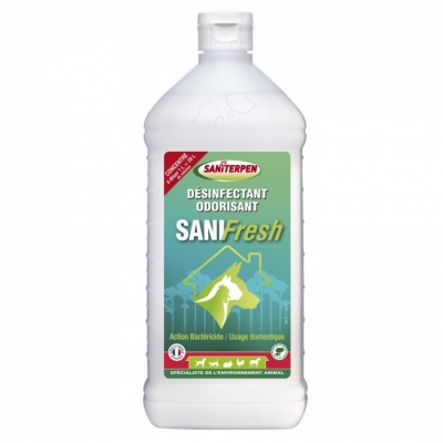 Désinfectant odorisant concentré - Menthe Eucalyptus - Sanifresh - 1 L - SANITERPEN