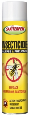 Insecticide Guêpes & Frelons - Longue portée - Action immédiate - 600 ml - SANITERPEN