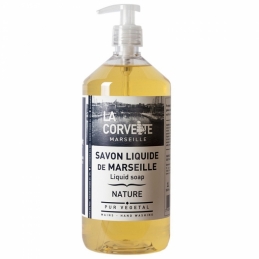 Savon de Marseille liquide - Nature - 1 L - LA CORVETTE