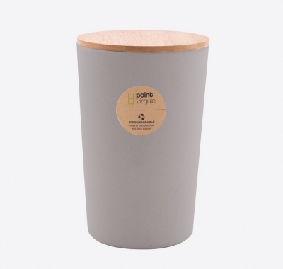 Boîte en fibre de Bambou - Biodégradable - Gris - 1.3 L - POINT VIRGULE