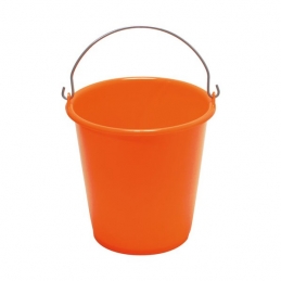 Seau ménager en palstique avec anse - 5 L - Orange - ALUMINIUM & PLASTIQUE