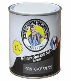 Peinture Spécial Sol - Satinée - Gris foncé - 0.5 L - ONIP