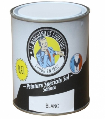 Peinture Spécial Sol - Satinée - Blanc - 0.5 L - ONIP