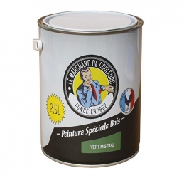 Peinture Spécial Bois - Satinée - Vert mistral - 2.5 L - ONIP