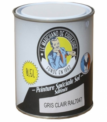 Peinture Spécial Sol - Satinée - Gris clair - 0.5 L - ONIP