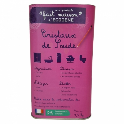 Cristaux de soude - "Fait maison" - 1.5 Kg - ECOGENE