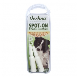 2 Pipettes anti-puces spot-on Chien moyen - VERLINA