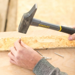 Marteau de menuisier - Manche en fibre de verre - Tête de 30 mm - 500 grs - STANLEY