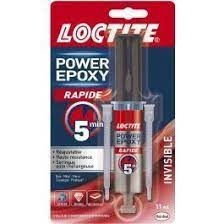 Loctite colle epoxy rapide 5min invisible seringue 11ml