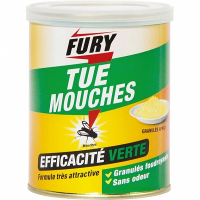 Tue mouches - Appât en granulés - Plus attractif - 400 Grs - FURY