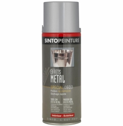 Peinture aérosol - Effet métal - Zinc - 400 ml - SINTO